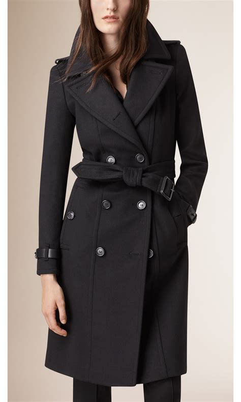 dark blue burberry coat|black Burberry trench coat.